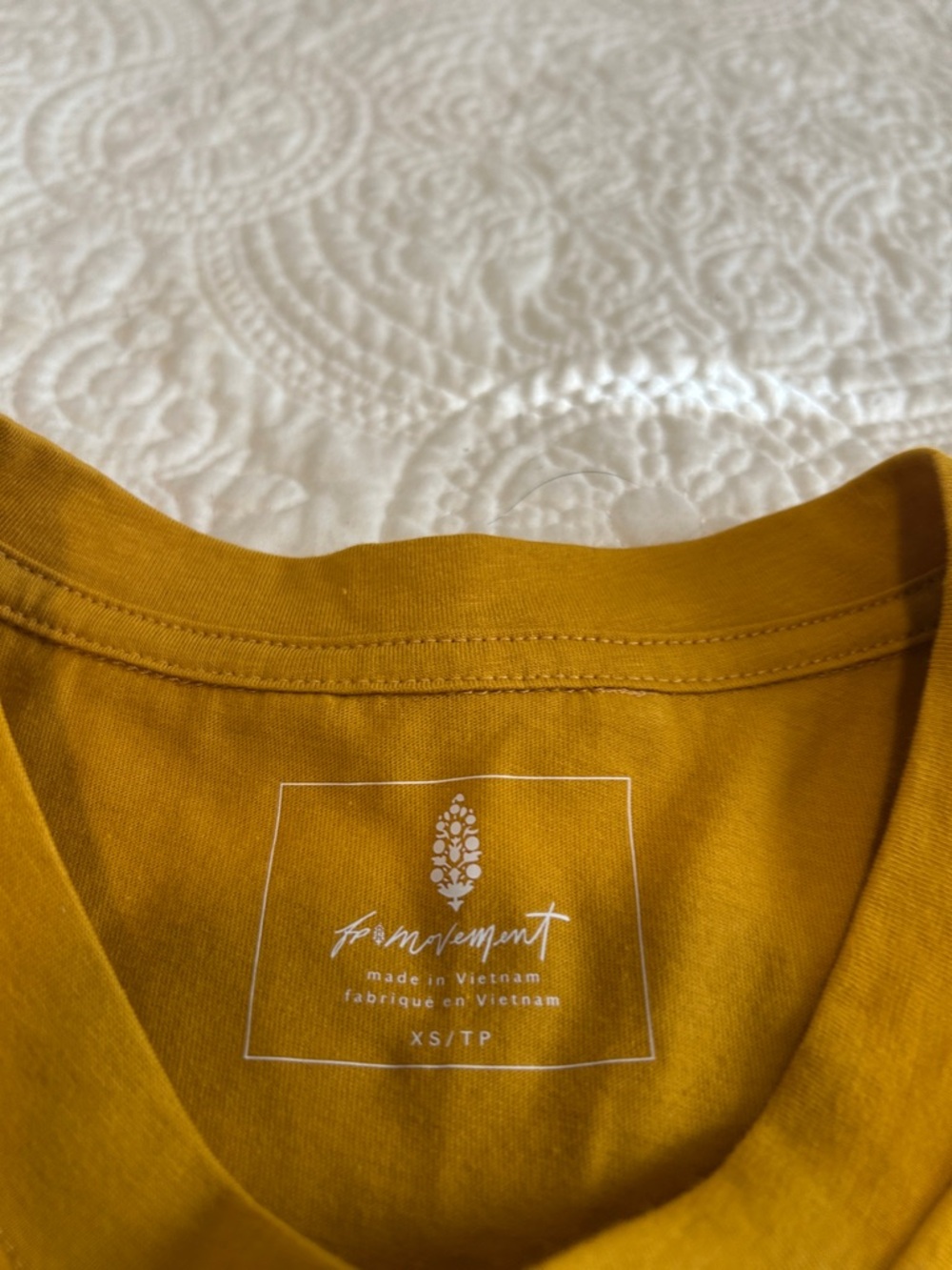FP Movement by Free People Mustard Yellow Graphic Crew Tee - Picture 4 of 9